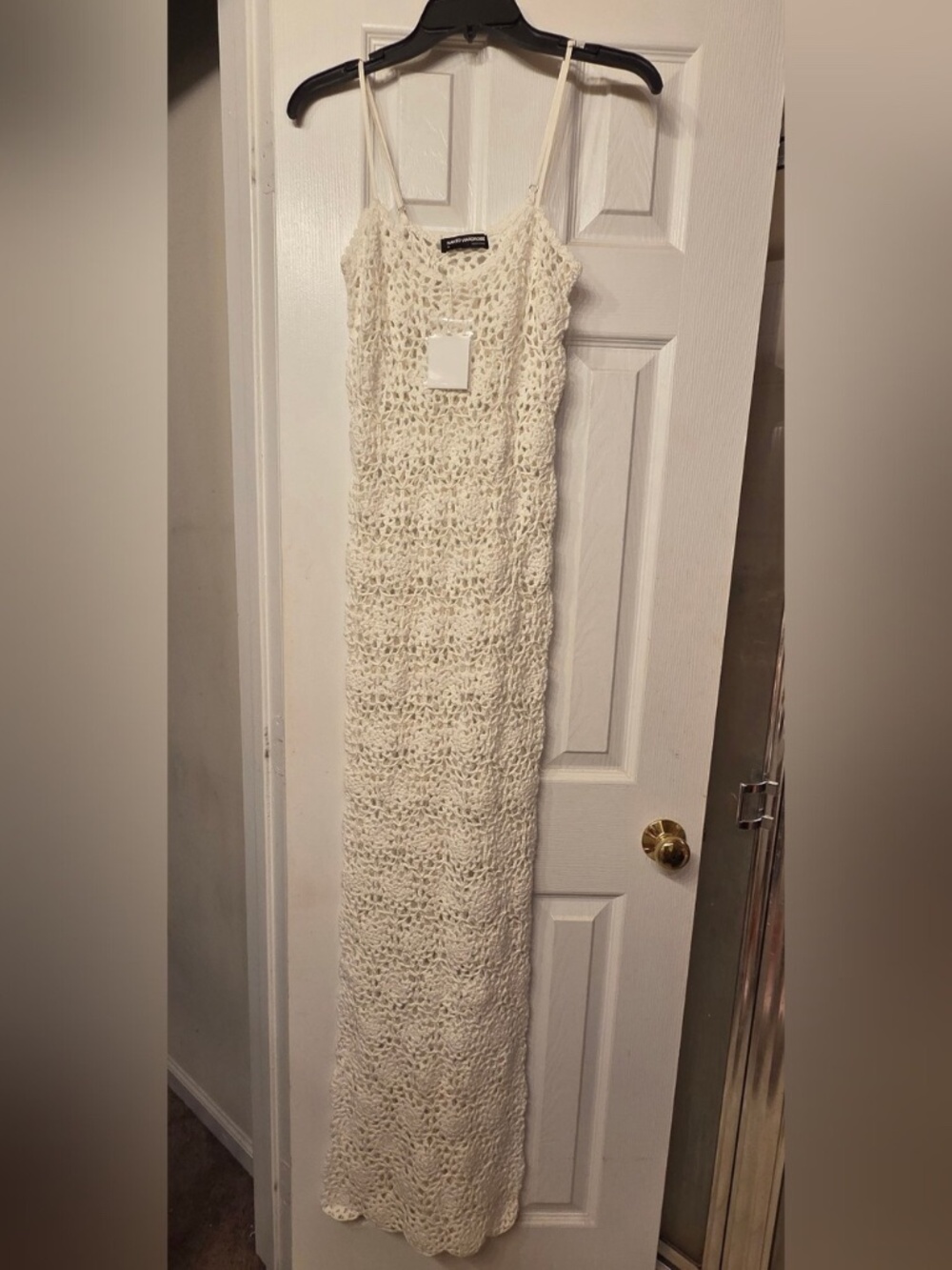NWT Naked Wardrobe Knit Crochet Maxi Dress - Picture 6 of 7